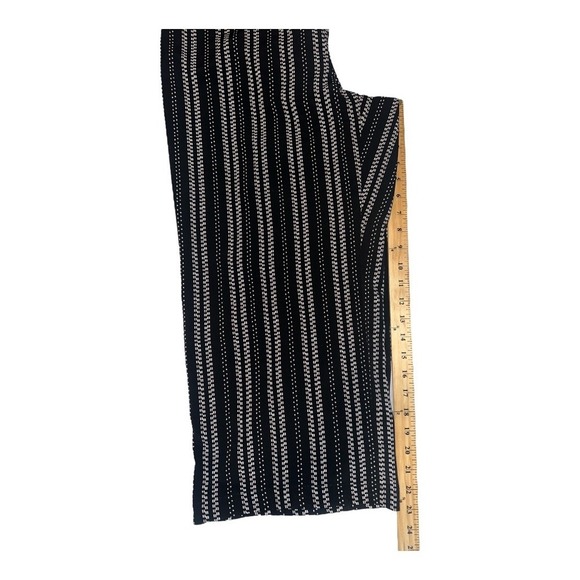 Roz & Ali Black/White Striped Wide Leg Capri Pants, 1x - Picture 7 of 7